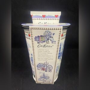 Cath Kidston London Toile Ceramic Tumbler & Hand Cream Gift Set